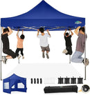 COBIZI 10x10 Ez Pop Up Canopy Tent with 4 sidewalls Heavy Duty Canopy UPF 50+, 100% Waterproof Outdoor Canopy Wedding Tents for Parties Instant Portable Gazebo with Roller Bag, Navy Blue by GreenHaven Gardens