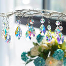 20 Pieces 38mm Crystal Prisms Chandelier Rounded Pear Ornament Pendants Crystal Beads Hanging Glass Crystal Chandelier Prisms for Wedding Party Tree Garlands Decoration DIY Jewelry by GreenHaven Gardens