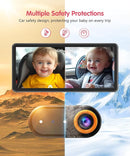 BM5 PRO Baby Car Camera for 2 Kids, 7.2" 1080P Dual Channel Display for Car Seat, Easy Installation with 2 IR Night Vision Cameras, Rear Seat Safety for Babies and Pets by TinyTreasures Baby Boutique