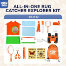 TOY Life Bug Catcher for Kids, Bug Catching Kit Kids Explorer Kit with Butterfly Net, Catching Tool, Tweezers, Magnifying Glass, Binoculars, Insect Catcher, Educational Outdoor Toys Kid Adventure Set by TinyTreasures Baby Boutique