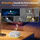 Portable Sound Machine for Travel, White Noise Sound Machine for Sleeping, 52-Hour Lasting Mini Noise Machine with 21 Quality Non-looping Sounds, Headphone Jack, Memory, Timer for Adults,Hotel (Khaki) by TinyTreasures Baby Boutique