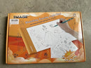 IMAGE Light Up Tracing Pad Orange Drawing Tablet Coloring Board for Kids Children Toy Gift for Girls Boy (Includes 10 Traceable Sheets and Two Clips) by TinyTreasures Baby Boutique