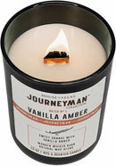 Journeyman Collection Candle, 15oz, Wooden Wick, Vanilla Amber, Large Painted Jar by CozyNest Decor