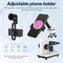 Microscope for Adults and Kids - 40X-2000X Monocular Microscopes with Slides Set, Dual Led Light, Phone Adapter, Professional Biological Optical Microscopes for Students School Home Education by TinyTreasures Baby Boutique