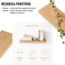Floating Shelves for Wall, USA-Sourced Oak Wood 24 Inch Wall Shelves Set of 2, Natural Wooden Wall Mounted Picture Ledge Shelf, Nursery Book Storage Shelf Kids Bookshelf, Display Shelf for Bathroom by CozyNest Decor
