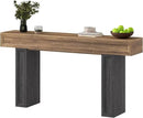 Rresyet 63 Inch Long Console Table, Sofa Table Behind Sofa, Wooden Entryway Table, Farmhouse Entryway Table for Entry, Hallway, Living Room (Wood) by CozyNest Decor