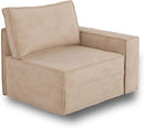 HOOOWOOO Modular Sectional Sofa Couch,Matching Free Combination Cloud Couch Right Arm Chair(Camel Corduroy) by CozyNest Decor