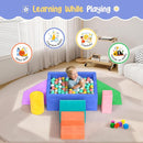 Lischwert Foam Climbing Blocks for Toddlers, Soft Play Ball Pit, Baby Climbing Blocks Soft Play Climbing for Toddlers with Foldable Block and Tunnel Indoor Climbing Toys for Toddler 1-3 by TinyTreasures Baby Boutique