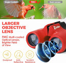 Binoculars for Kids 8x21 High-Resolution Real Optics with Magnifying Glass & Whistle Compass, Kids Binoculars for 3-12 Years Boys and Girls, Best Kids Toys for Outdoor Bird Watching, Hiking, Travel by TinyTreasures Baby Boutique