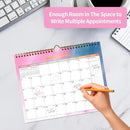 Calendar 2025-2027 22 Monthly Wall Calendar Runs from September 2025 until June 2027 Spiral Binding Hanging 11.5" x 14.7" Thick Paper with Julian Dates and Block for School Office（Colorful） by TinyTreasures Baby Boutique