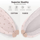 Baby Lounger - Infant Lounger Pillow for Newborn 0-24 Months, Soft, Breathable & Portable Baby Lounger Pillow for Boys & Girls, Cozy Baby Floor Seat for Home & Travel (Pink Star) by TinyTreasures Baby Boutique