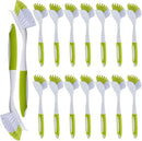 Hsei 20 Pcs Light Green Kitchen Scrub Dish Brush Bulk with 11 Inch Anti Slip Handle Cleaning Dish Scrubber with Stiff Bristles Washing Scrub Brushes for Housekeeping for Pots and Pans, Kitchen Sink by CozyNest Decor