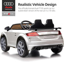 Kids Electric Car, Licensed Audi 6V Kids Ride on Toy Car for Toddlers with Remote - White by TinyTreasures Baby Boutique