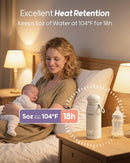 Nuliie Portable Bottle Warmer for Travel, Double Leak‑Proof, Heating Milk & Water Faster, Cordless Milk Warmer with Fast Charging, Anti-Dry & Anti-Burn Protection for All Day Needs, 17oz by TinyTreasures Baby Boutique