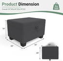 Ottoman Sofa, Modern Comfortable Ottoman with Storage Space for Living Room Apartment Lounge Sofa, Black Bouclé by CozyNest Decor