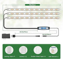 LED Grow Light Strip, 180 LEDs Grow Lights for Indoor Plants Full Spectrum 3000K/6000K/660nm Sunlike Plant Light for Indoor Growing with 3 Spectrum Modes, 16 Inches by GreenHaven Gardens