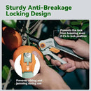 PrunePro Garden Scissors Pruning Shears Sharp Stainless Steel Non-Stick Teflon Coating Blade for Precise Cuts Garden Snip Bonsai Clippers for Plants Rose Flower by GreenHaven Gardens