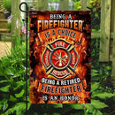 Flags-Being A Retired Firefighter Is An Honor Flag TRN245F1, Garden Flag (11.5" x 17.5")-USA House Garden Flags Premium Polyester-Decorative Outdoor Flags by GreenHaven Gardens