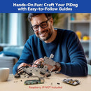 SunFounder PiDog AI Robot Dog Kit for Raspberry Pi 5/4/3B+/3B/Zero 2W, ChatGPT-4o Enabled with Voice Command & Video Recognition, App Control, FPV, 12 Servos, Gyroscope, Camera, Mic (RPI NOT Included) by TinyTreasures Baby Boutique