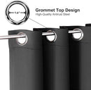 ChrisDowa Grommet Room Darkening Curtains for Bedroom and Living Room - 2 Panels Set Thermal Insulated Blackout Curtains (Dark Grey, 52W x 72L) by CozyNest Decor