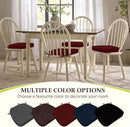 Chair Cushions for Dining Chairs, Indoor Chair Cushions with Ties，Waterproof Chair Pads Set of 4, Burgundy, 17x16x2.5 Inch by GreenHaven Gardens