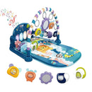 dearlomum Baby Play Mat Gym, Funny Play Piano Tummy Time Activity Mat with 5 Infant Sensory Toys, Music and Lights, Boy & Girl Gifts for Newborns 0 to 3 6 9 12 Months (Blue) by TinyTreasures Baby Boutique