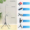 3-Head Grow Lights for Indoor Plants with Stand 27W, LED Plant Grow Light for Tall Houseplants, Bonsai Tree, Full Spectrum Growing Lamp with 4,8,12 Hr Timer, 24"-64" Adjustable Height by GreenHaven Gardens