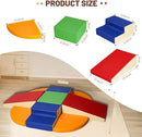 9-Piece Climbing Foam Blocks: Soft PU Leather - Baby Climb and Crawl Activity Blocks - Kids Play Gym Equipment Indoor for Development by TinyTreasures Baby Boutique