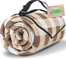 TigeJoy Extra Large Picnic Blanket Waterproof Foldable 60''x80'', Outdoor Picnic Mat Beach Blanket Sandproof for Park, Grass, Travel, Hiking, Camping Essentials, Gingham Picnic Blanket by TinyTreasures Baby Boutique