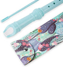 Recorder Instrument for Beginner Kids Adults,8-Hole Soprano Descant Recorder Music Flute with with Cleaning Rod & Leather Case For School Student Home Entertainment(2-Cactus) by TinyTreasures Baby Boutique