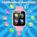 Smart Watch for Kids Gift for Girls Age 5-12, 1.54" Touch Screen Watch with HD Camera Video 24 Games Music Pedometer Flashlight Alarm Clock, Gifts for 7 8 9 10 Year Old Girls Boys by TinyTreasures Baby Boutique