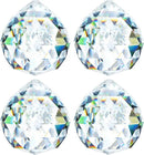 HDCRYSTALGIFTS 4 Pack 40MM Clear Crystal Prism Ball Suncatchers Rainbow Pendants Maker, Hanging Crystals Chandelier Prisms for Windows Home Decoration by GreenHaven Gardens