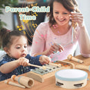 Vanplay Montessori Toys - 6 in 1 Wooden Musical Instruments for Toddlers 1-3, Infant Music Toy for Babies with Boho Xylophone for Boy & Girls Easter Birthday Gifts for 1-2 by TinyTreasures Baby Boutique