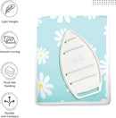 Encasa XO Ironing Mat/Pad (Large 48"x28") with 3mm Padding & Silicone Iron Rest for Steam Pressing on Tabletop or Bed - Heat Resistant, Portable, Quilting & Travel Blanket - Daisy Blue by CozyNest Decor