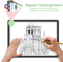 KOBAIBAN A4 Magnetic Light Box with Bag, Rechargeable Diamond Art Light Board with Side Physical Buttons, 3 Color Light Modes Super Bright Light Pad Light Table for Tracing, Drawing, Sketching (Black) by TinyTreasures Baby Boutique