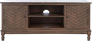SAFAVIEH Magnolia TV Stand for up to 55" Flatscreen – Brown, 2 Doors with Interior Storage, 2 Open Shelves, Entertainment Media Console (MED5702C) by CozyNest Decor