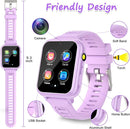 Kids Smart Watch Girls Gifts for Age 5-12, 24 Puzzle Games HD Touch Screen Watches with Video Camera Music Player Pedometer Flashlight 12/24 hr Birthday Gift 6 7 8 Year Old Girl by TinyTreasures Baby Boutique