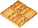 SpaceAid 14-Piece Bamboo Drawer Organizer Storage Boxes Set, Wood Tray Junk Drawer Organizers Multi-Use Divider Bins for Kitchen, Bathroom, Office Desk and Makeup Organization (14 Pack, Natural) by CozyNest Decor
