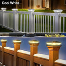 T-SUN 4x4 Solar Post Cap Lights Outdoor Waterproof, Solar Deck Fence Post Cap Lights for Wooden/Vinyl with Warm/Cool White Modes for Porch, Garden,Patio(12 Pack) by GreenHaven Gardens