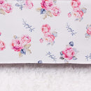 Belsden Floral 3 Piece Crib Bedding Set for Baby Boys Girls, Classic Nursery Bedding Essential Including Comforter, Crib Sheet and Crib Skirt, Ultra Soft Cozy, Floral Purple by TinyTreasures Baby Boutique