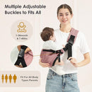 Toddler Sling Carrier, Easy to Wear Baby Carrier Sling 7-40 lbs, Adjustable Lightweight Baby Wrap Sling, Perfect Toddler Hip Carriers One Size Fits All, Pink by TinyTreasures Baby Boutique