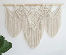 large macrame wall hanging - Boho Tapestry Macrame Wall Decor Art- Chic Bohemian Handmade Woven Tapestry Home Decoration for Bedroom Living Room Apartment Wedding Party - 43"x32" (Beige-fringe) by CozyNest Decor