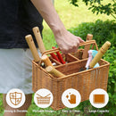 SOLIGT Gardening Hand Tools with Basket – Garden Tool Set with Pruning Shears, Cultivator, Gloves – Heavy-Duty Stainless Steel Gardening Tools with Wood Handle – Gardening Gifts for Women Men by GreenHaven Gardens