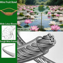 Vine Woven Iron Fruit Bowl, Metal Wire Fruit Basket, Vegetable Drain Basket, Storage Baskets for kitchen counter, countertop,Snacks, Candy, Bread,Cosmetics,Table decorative(10 x 2.95 Inches) by CozyNest Decor