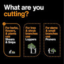Fiskars Curved Micro-Tip Pruning Snips - 6" Garden Shears with Sheath and SoftGrip Handle - Yard and Garden Tools - Orange/Black by GreenHaven Gardens