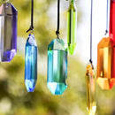 HDCRYSTALGIFTS 7pcs Crystal Suncatcher Prisms 3'' Window Hanging Ornament Rainbow Glass Prism Sun Catcher Decor for Home Garden by GreenHaven Gardens