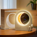 Sunrise Alarm Clocks for Bedrooms, Stepless Dimmable Moon Lamp Dual Alarm Clock Wake Up Light with 12Levels Volume for Heavy Sleepers, 10 Natural Sounds with 30/60/90min Timer Night Light by TinyTreasures Baby Boutique