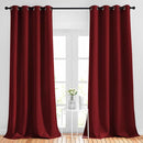 NICETOWN Extra Long Blackout Drapes - (52 inches by 120 inches, Burgundy Red, Set of 2) Window Treatment Light Blocking Privacy Curtain Panels for Home Decoration by TinyTreasures Baby Boutique