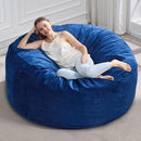 Hobestluk 5FT Bean Bag Chair Giant Bean Bag Chairs for Adults Large Bean Chairs with Removable Cover, Beanbag Chair with Filler, Adult Bean Bag Chairs for Living Room, Bedroom by CozyNest Decor