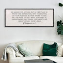 LuZhiQiang Be Anxious for Nothing Wall Decor 32"×12" Philippians 4:6-7 Bible Verse Sign Large Christian Scripture Wood Framed Hanging Decor (Black) by CozyNest Decor